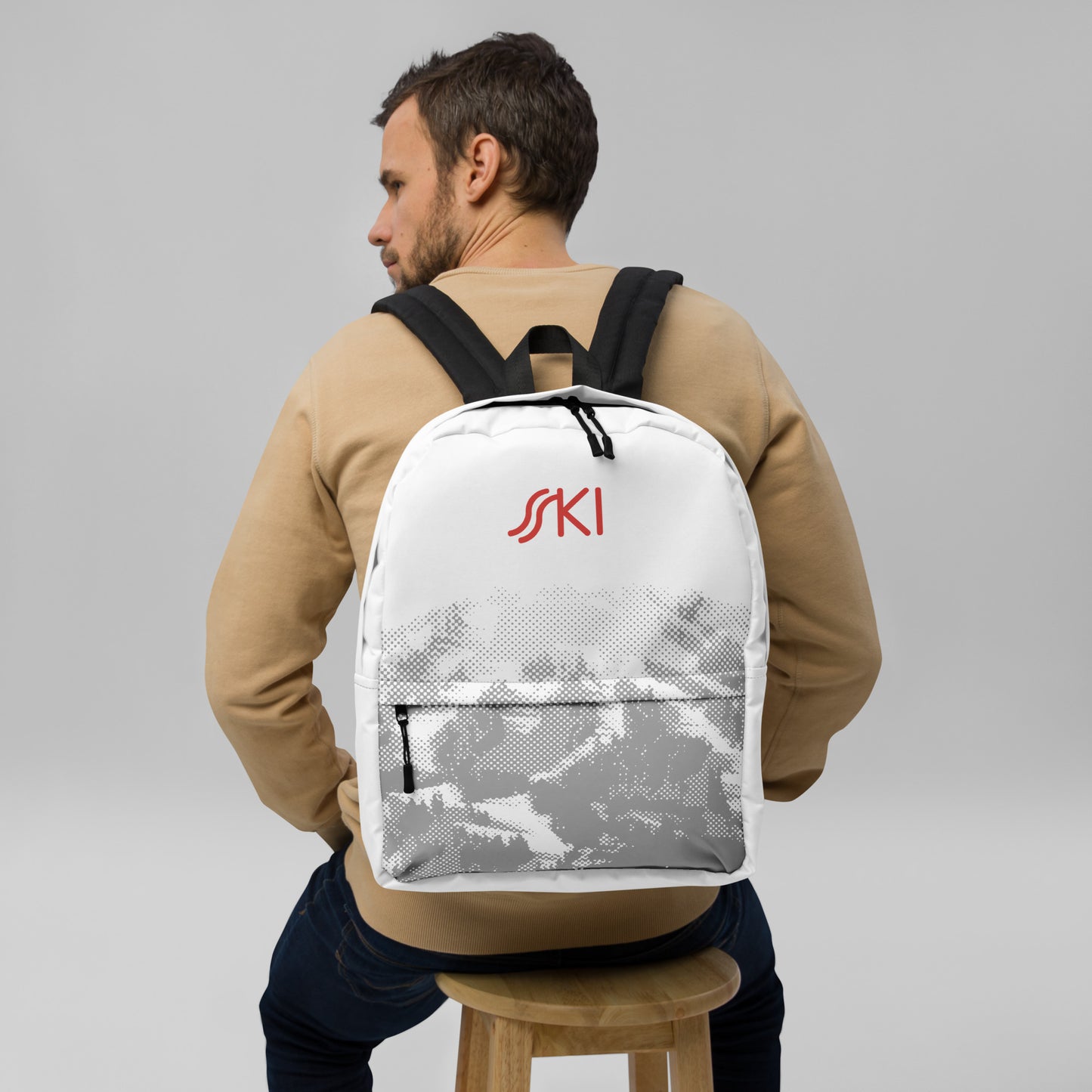 CS0030 - 05002 - SKI Tracks Print Backpack