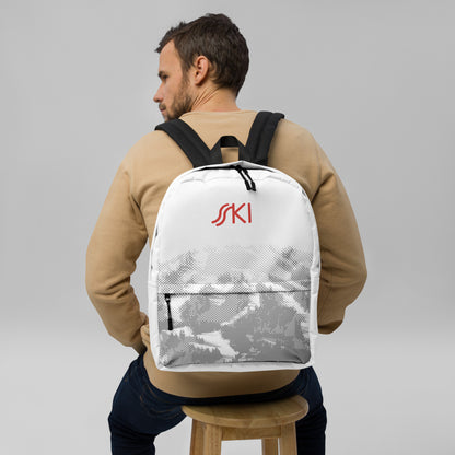 CS0030 - 05002 - SKI Tracks Print Backpack