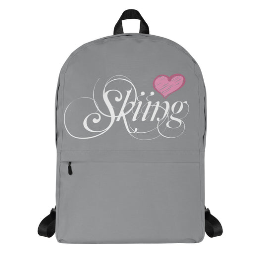 CS0047 - 05002 - Love Skiing/Women's Backpack (Gray)