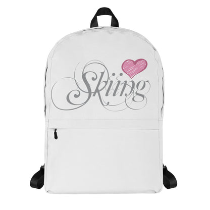 CS0047 - 05002 - Love Skiing/Women's Backpack (White)