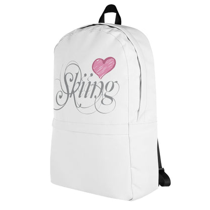 CS0047 - 05002 - Love Skiing/Women's Backpack (White)