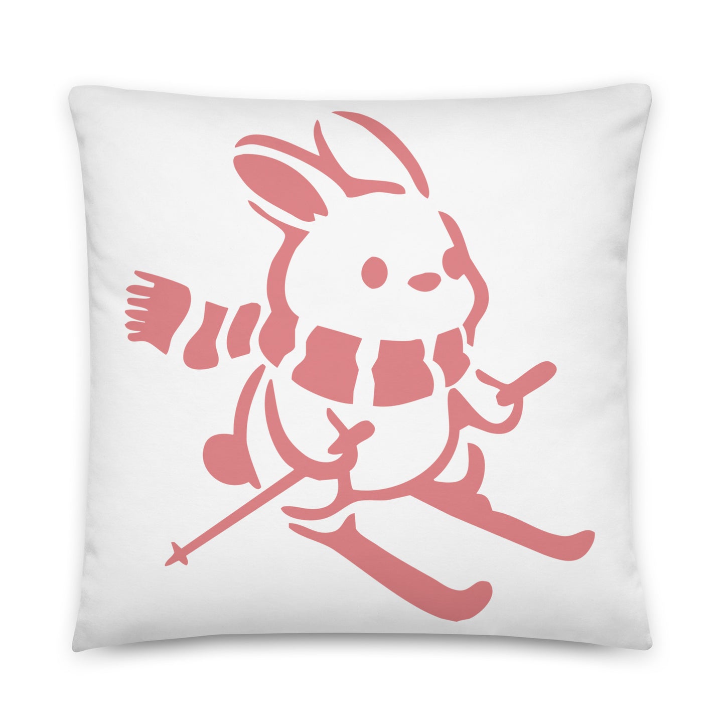 CS0011 - 06005 - Ski Bunny Basic Pillow (White)