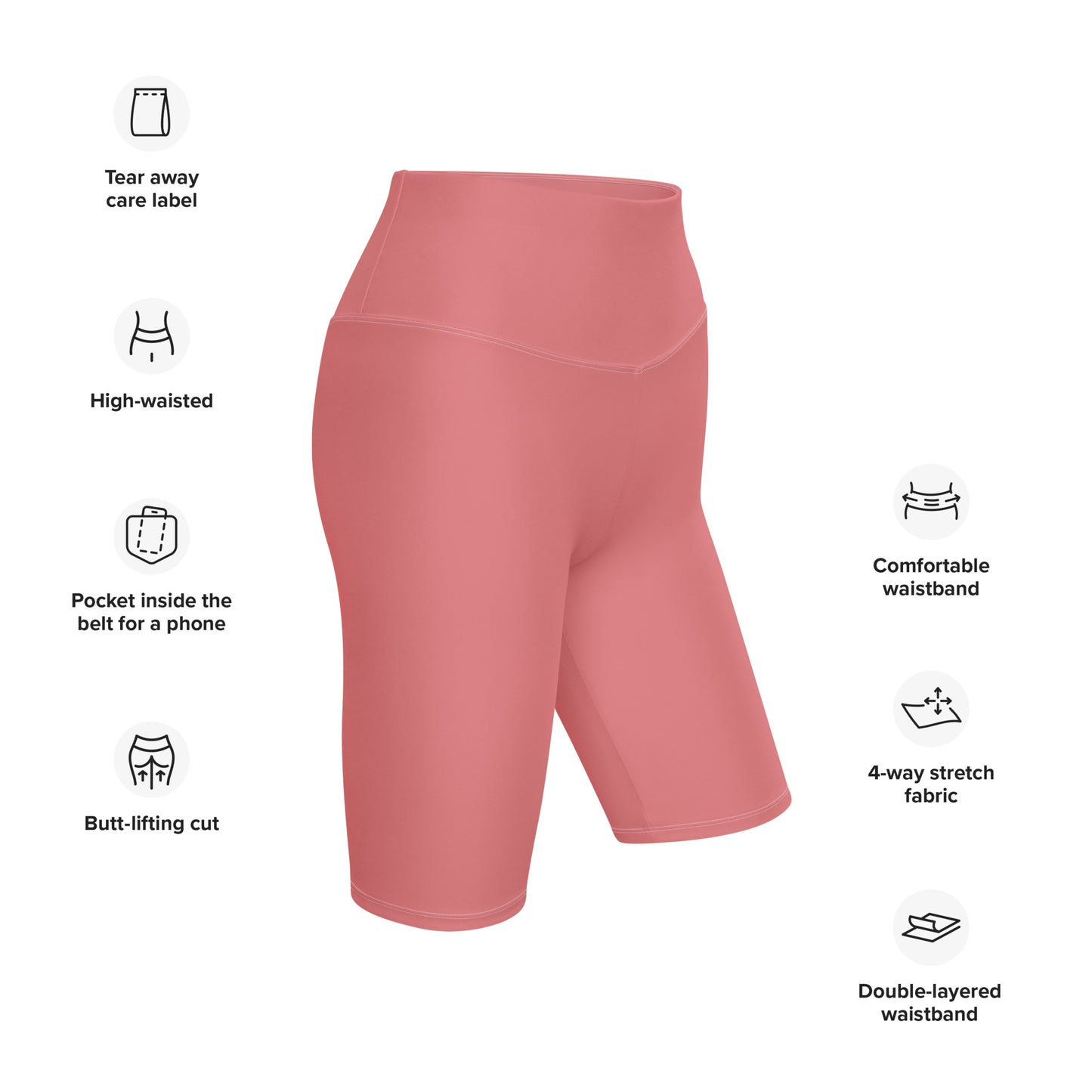 CS0011 - 02013 - Ski Bunny Women's Biker Shorts (Matching Pink)