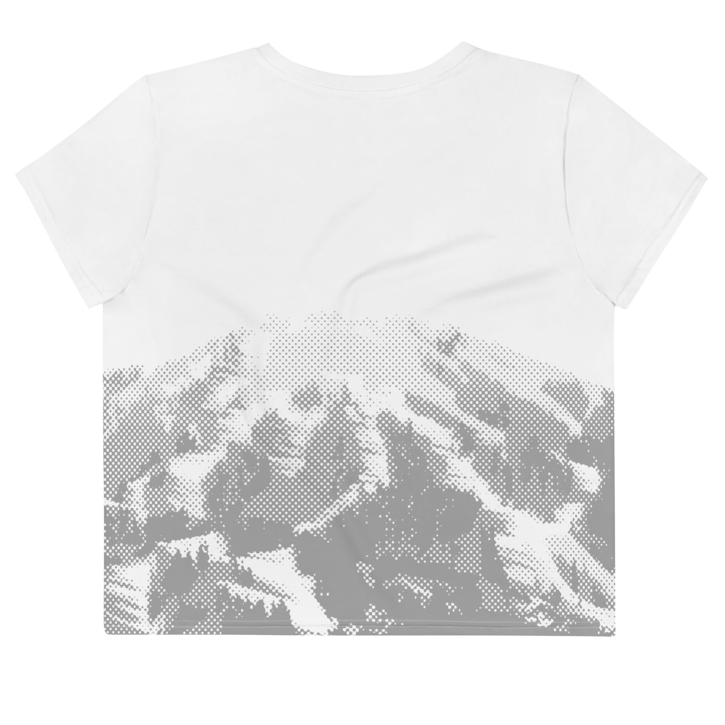 CS0030 - 02010 - AOP SKI Tracks Print Crop Tee