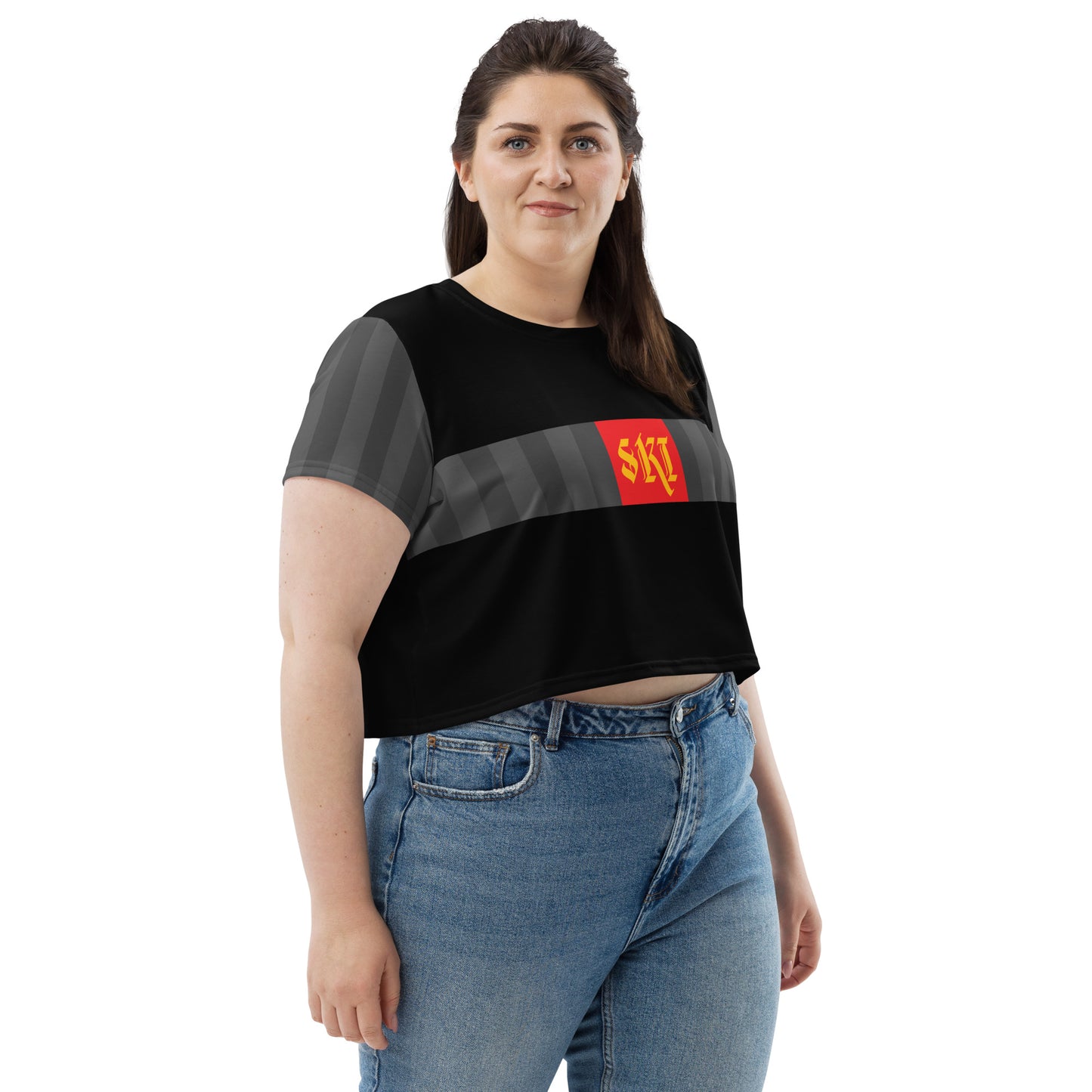 CS0045 - 02010 - AOP Bavarian SKI Women's Crop Tee