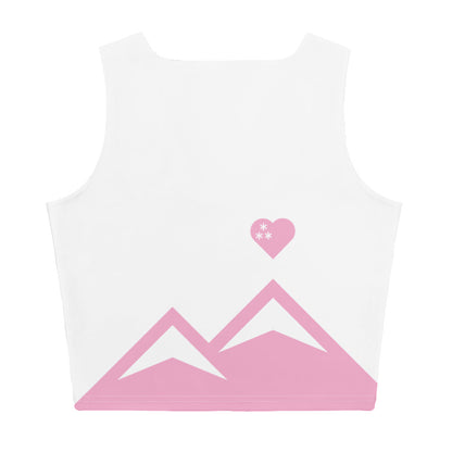 CS0027 - 02010 - AOP LOVE2SKI Crop Top Tank