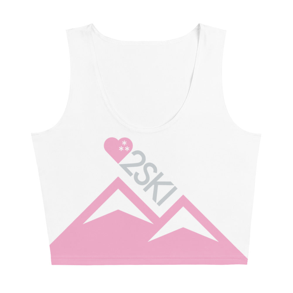 CS0027 - 02010 - AOP LOVE2SKI Crop Top Tank