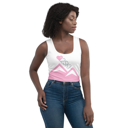 CS0027 - 02010 - AOP LOVE2SKI Crop Top Tank