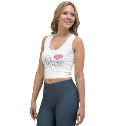 CS0047 - 02010 - AOP Love Skiing/Women's Crop Top