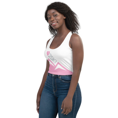 CS0027 - 02010 - AOP LOVE2SKI Crop Top Tank