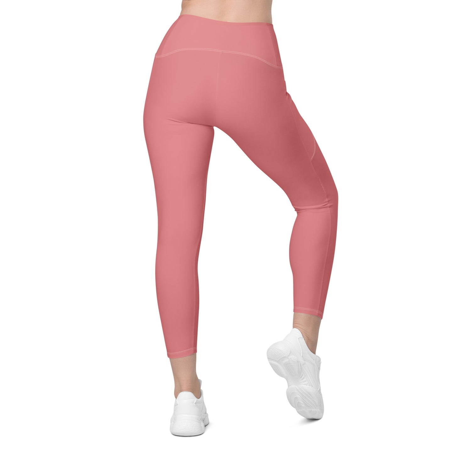 CS0011 - 02013 - Ski Bunny Crossover leggings with pockets (Matching Pink)