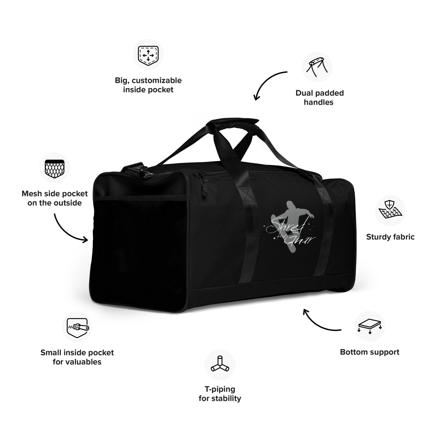 CS0021 - 05001 - Shred the Gnar Duffle bag