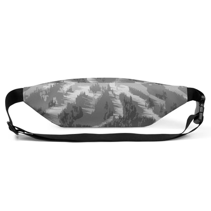 CS0028 - 05003 - Ski Slopes Print Fanny Pack (Gray)