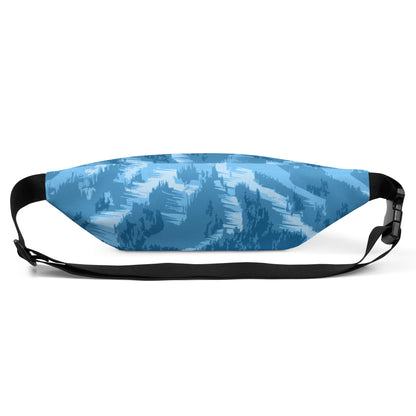 CS0028 - 05003 - Ski Slopes Print Fanny Pack (Blue)