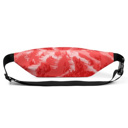 CS0028 - 05003 - Ski Slopes Print Fanny Pack (Red)