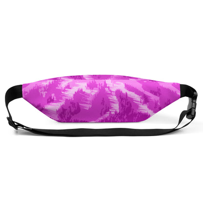 CS0028 - 05003 - Ski Slopes Print Fanny Pack (Pink)