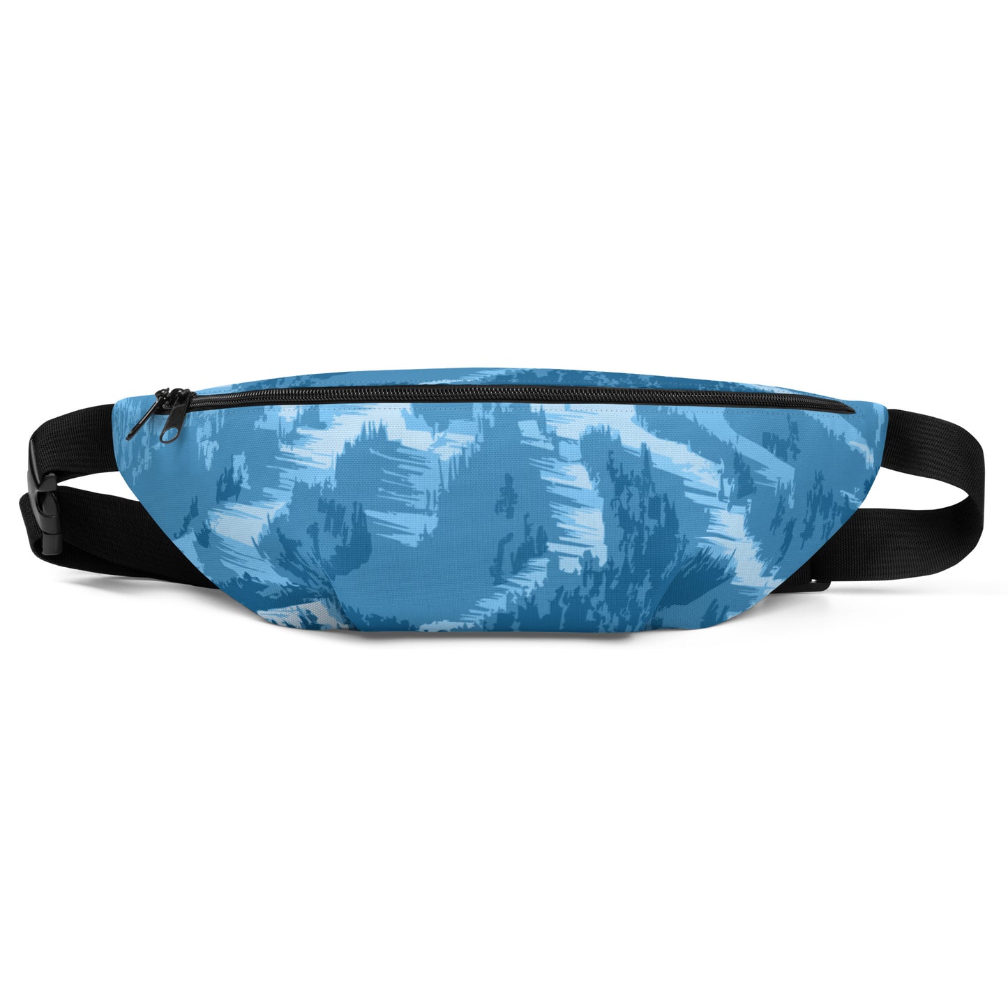 CS0028 - 05003 - Ski Slopes Print Fanny Pack (Blue)