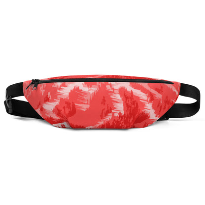 CS0028 - 05003 - Ski Slopes Print Fanny Pack (Red)