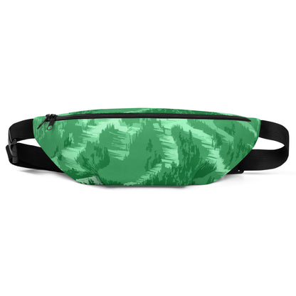 CS0028 - 05003 - Ski Slopes Print Fanny Pack (Green)