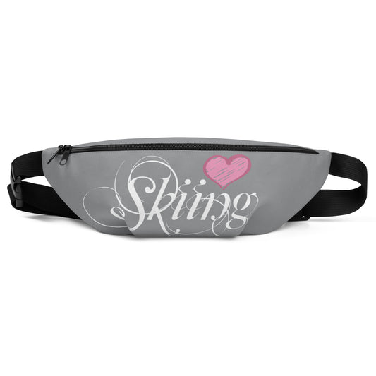 CS0047 - 05003 - Love Skiing/Women's Fanny Pack (Gray)