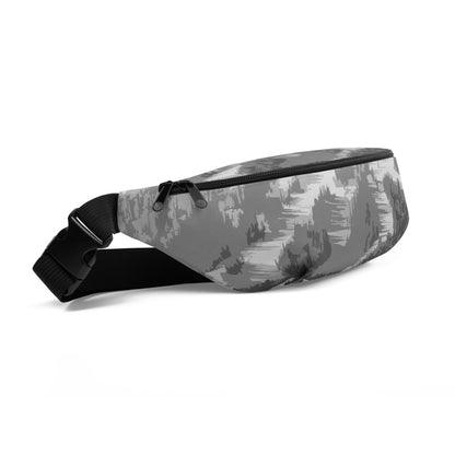 CS0028 - 05003 - Ski Slopes Print Fanny Pack (Gray)