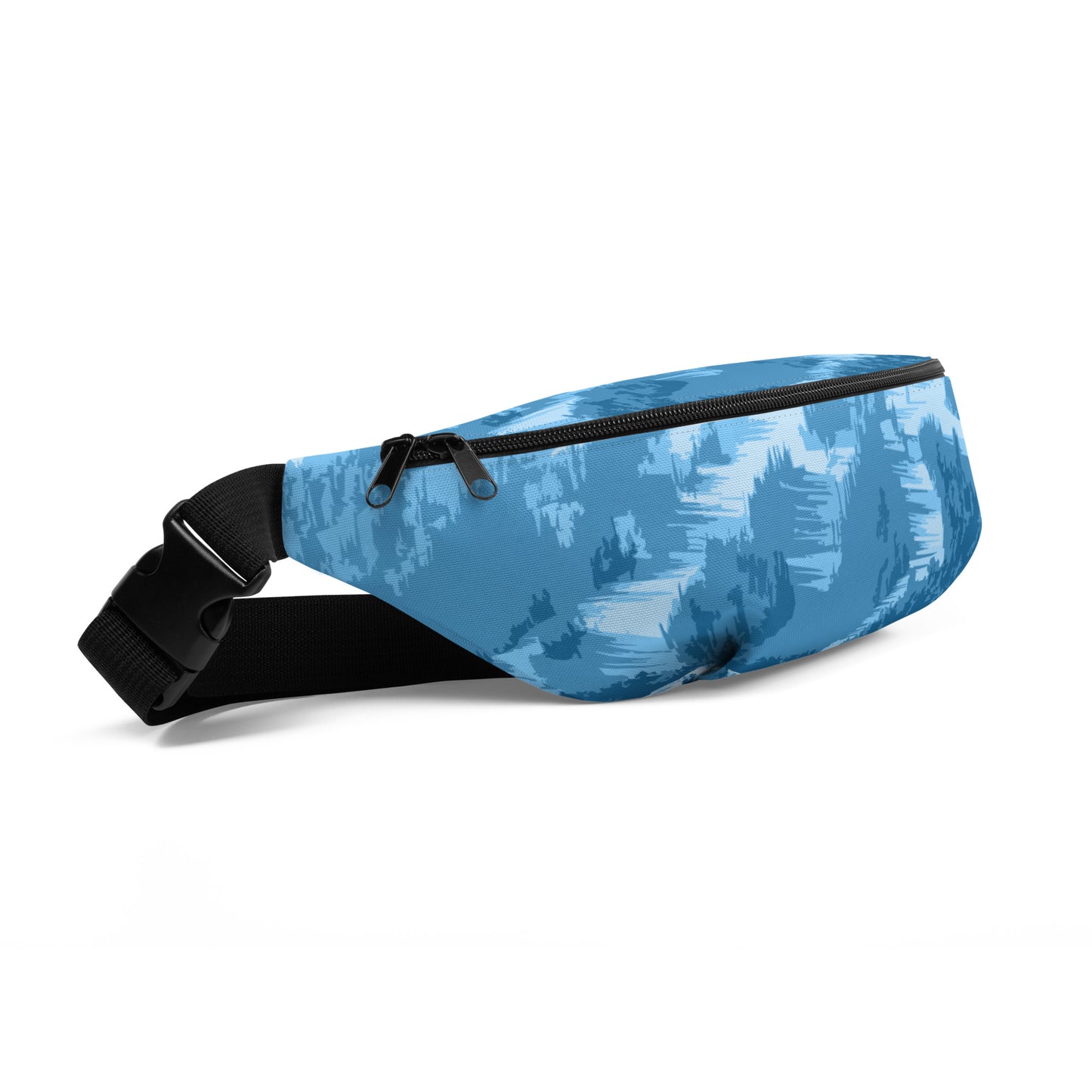 CS0028 - 05003 - Ski Slopes Print Fanny Pack (Blue)