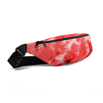 CS0028 - 05003 - Ski Slopes Print Fanny Pack (Red)