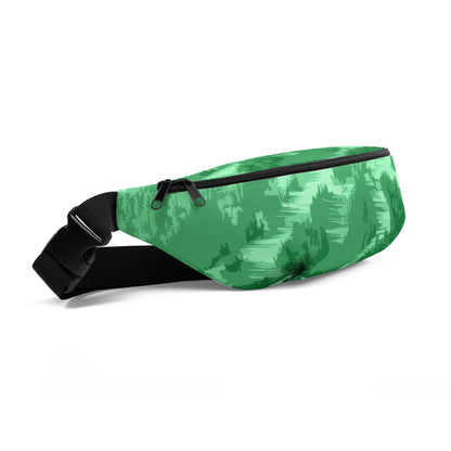 CS0028 - 05003 - Ski Slopes Print Fanny Pack (Green)