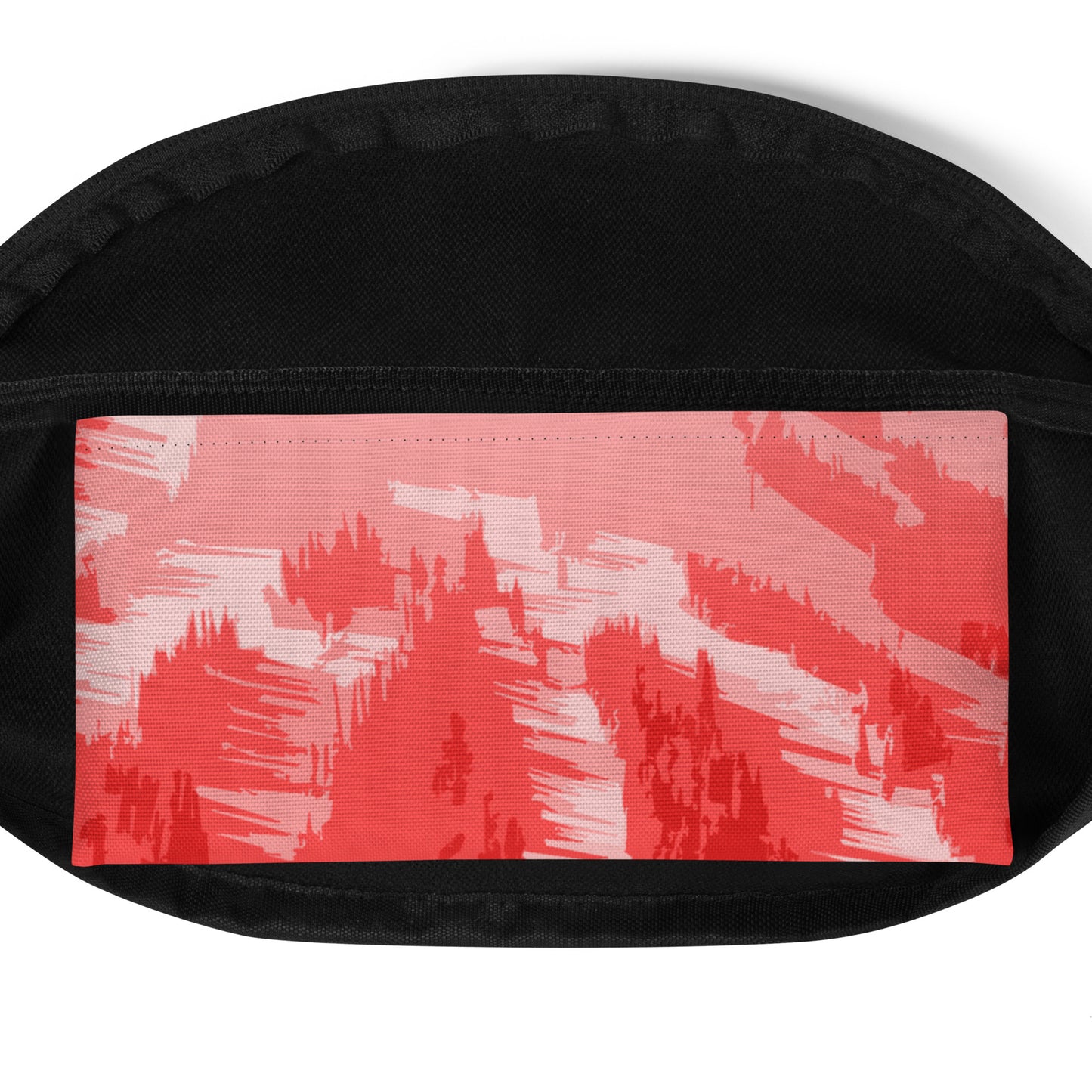 CS0028 - 05003 - Ski Slopes Print Fanny Pack (Red)