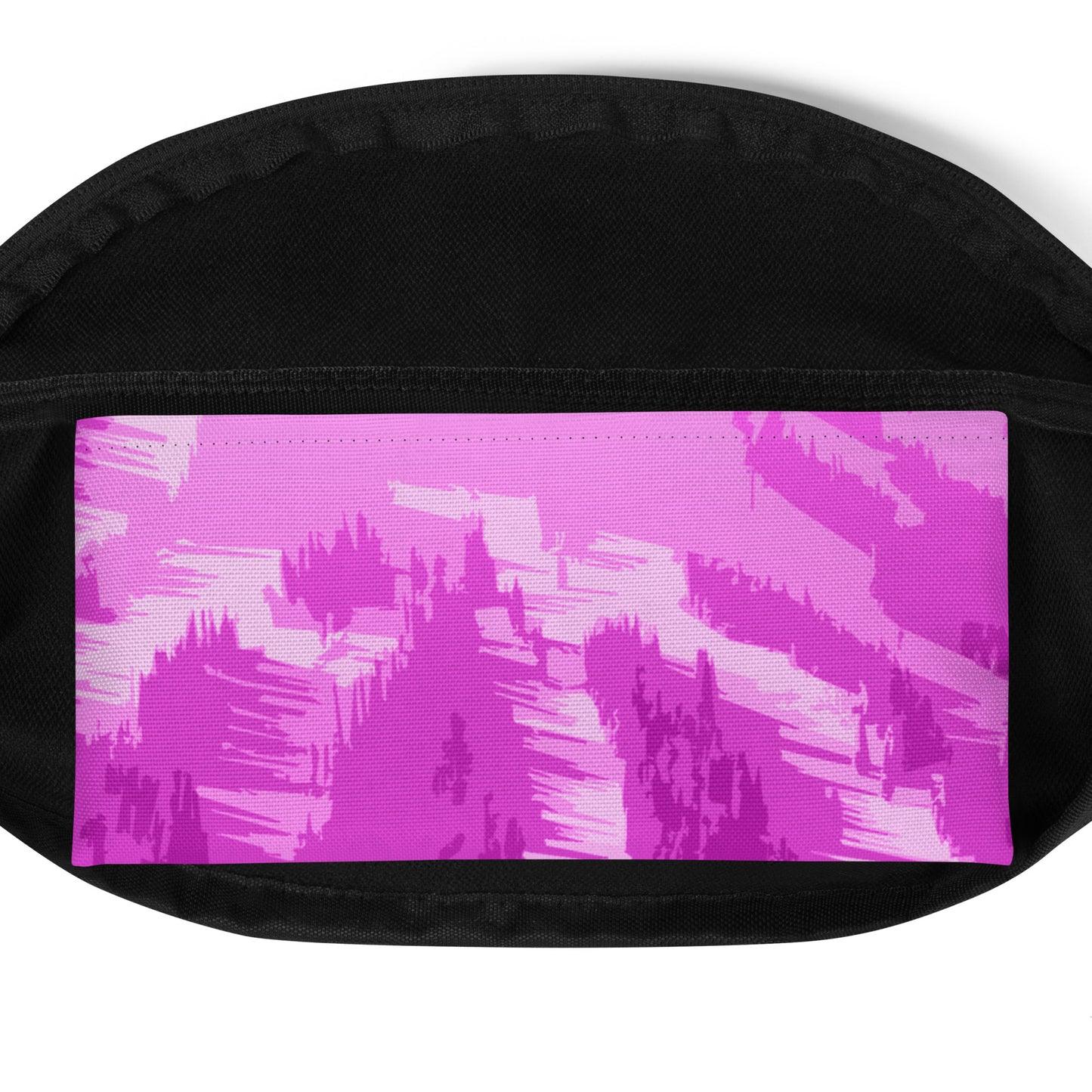 CS0028 - 05003 - Ski Slopes Print Fanny Pack (Pink)