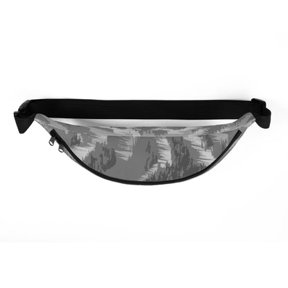 CS0028 - 05003 - Ski Slopes Print Fanny Pack (Gray)