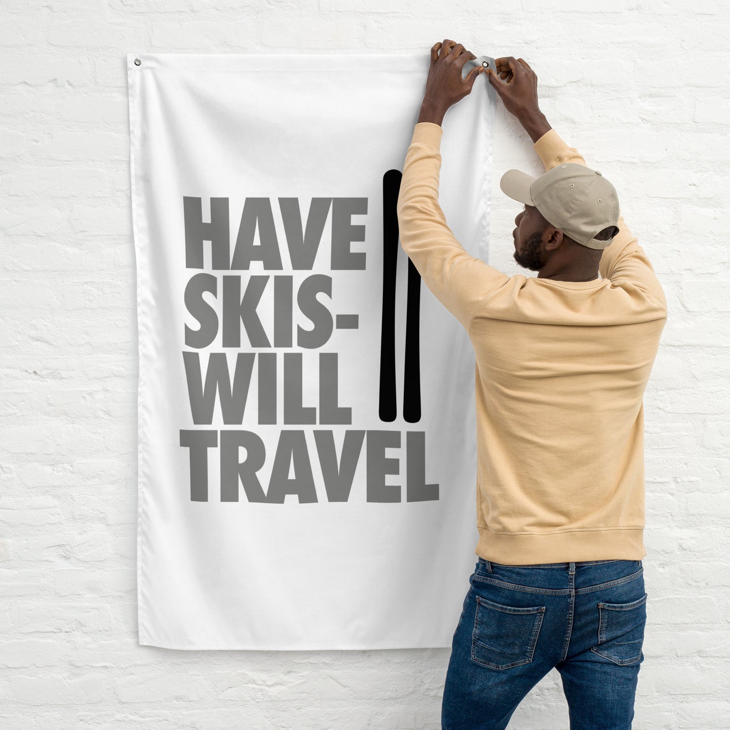 CS0032 - 06008 - Have Skis Will Travel Flag