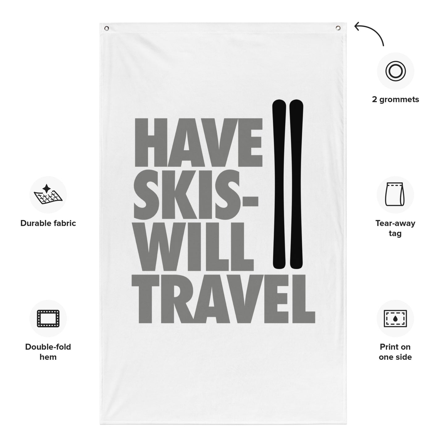 CS0032 - 06008 - Have Skis Will Travel Flag