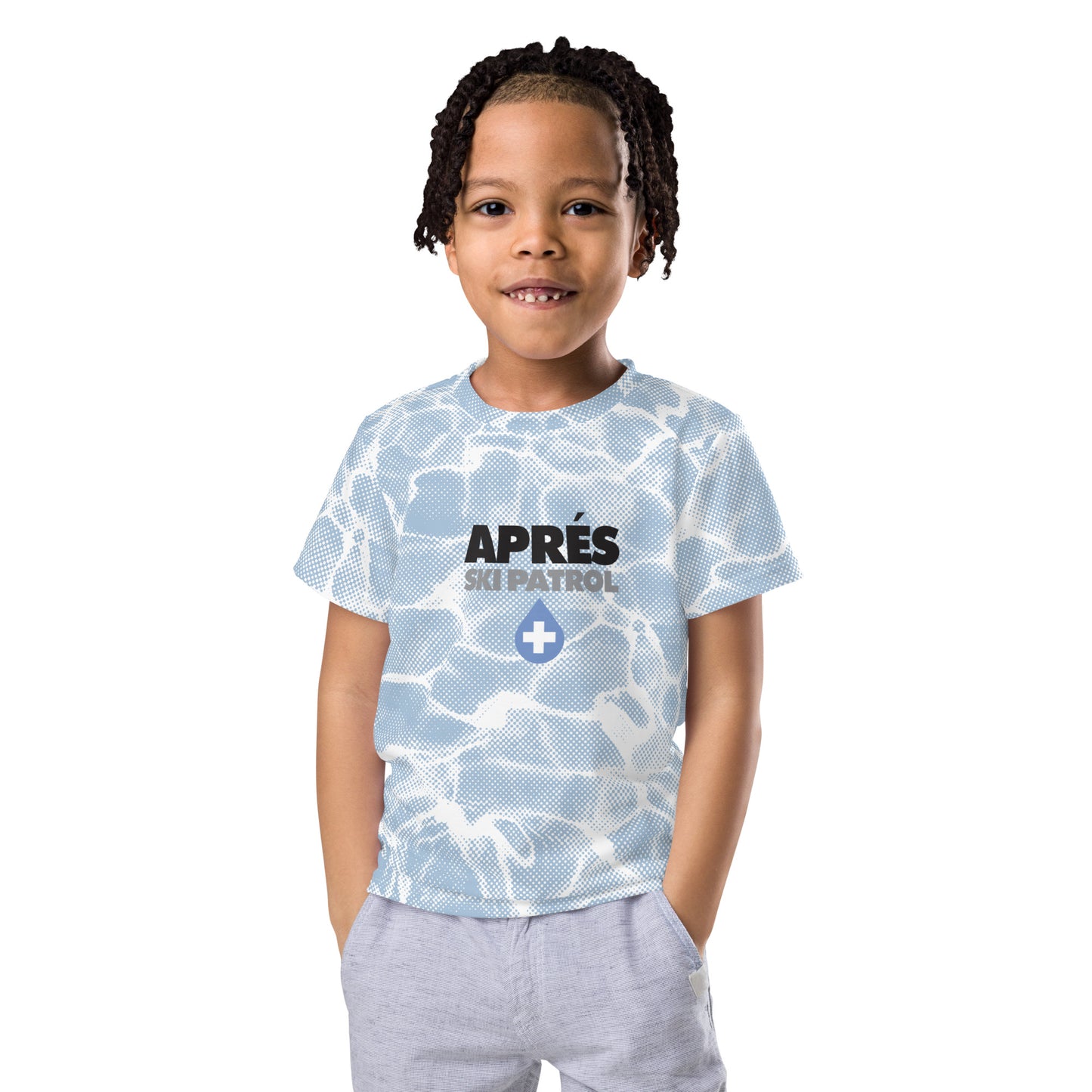 CS0025 - 03001 - AOP Aprés Ski Patrol Unisex Kids crew neck t-shirt