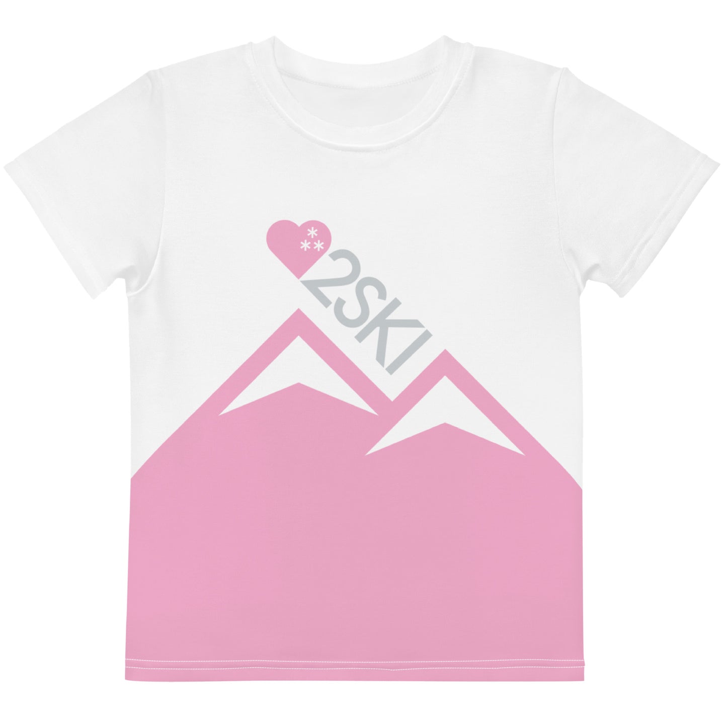 CS0027 - 03001 - AOP LOVE2SKI Kids crew neck t-shirt