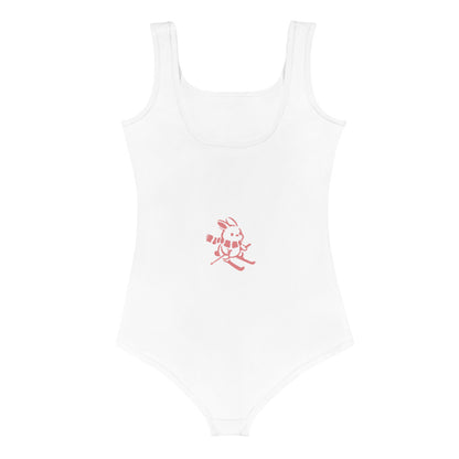 CS0011 - 03008 - AOP Ski Bunny Kids Swimsuit (White)