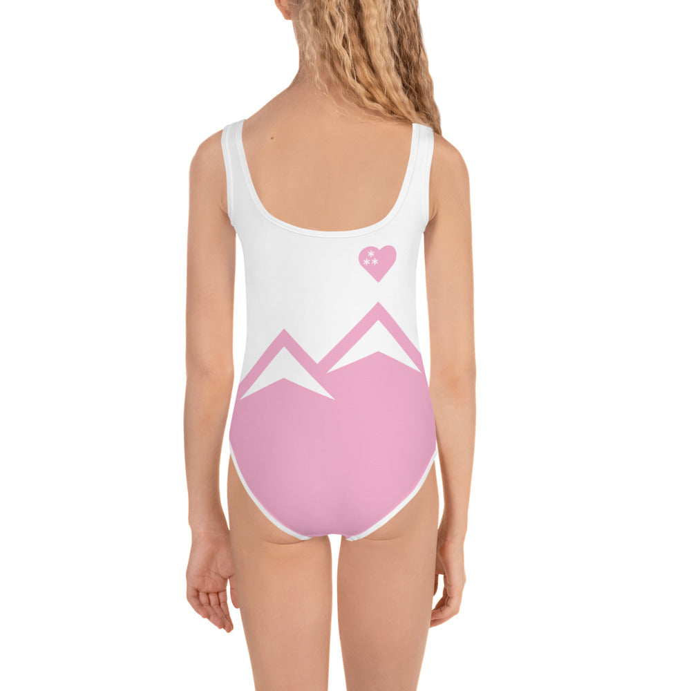 CS0027 - 03013 - AOP LOVE2SKI Kids Swimsuit