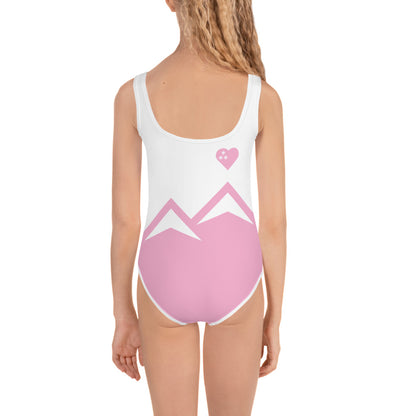 CS0027 - 03013 - AOP LOVE2SKI Kids Swimsuit