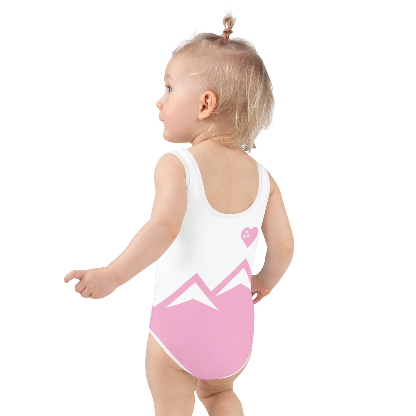 CS0027 - 03013 - AOP LOVE2SKI Kids Swimsuit