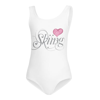 CS0047 - 03008 - AOP Love Skiing/Women's Kids Swimsuit