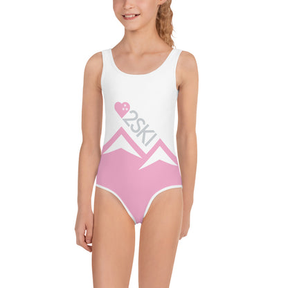 CS0027 - 03013 - AOP LOVE2SKI Kids Swimsuit