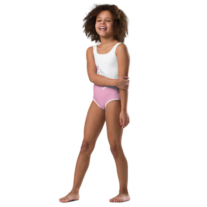 CS0027 - 03013 - AOP LOVE2SKI Kids Swimsuit