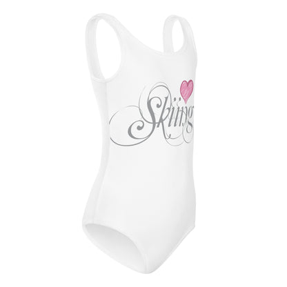 CS0047 - 03008 - AOP Love Skiing/Women's Kids Swimsuit