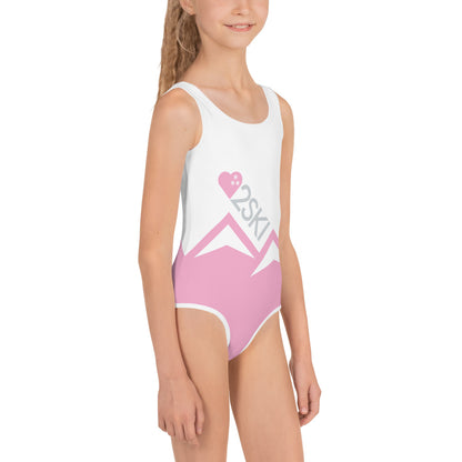 CS0027 - 03013 - AOP LOVE2SKI Kids Swimsuit