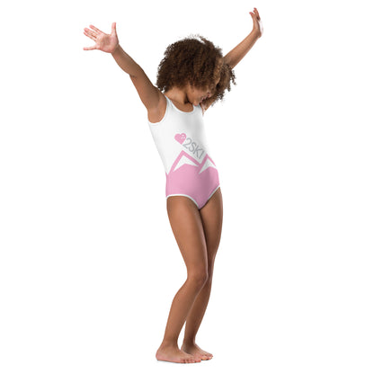 CS0027 - 03013 - AOP LOVE2SKI Kids Swimsuit