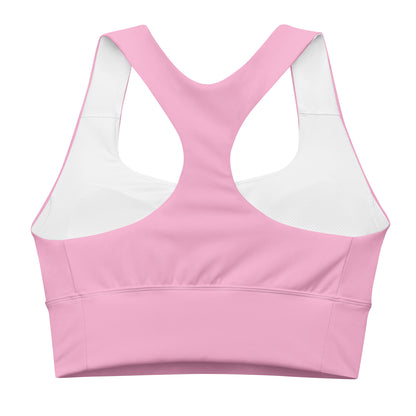 CS0027 - 02011 - LOVE2SKI Longline sports bra (Matching Pink)