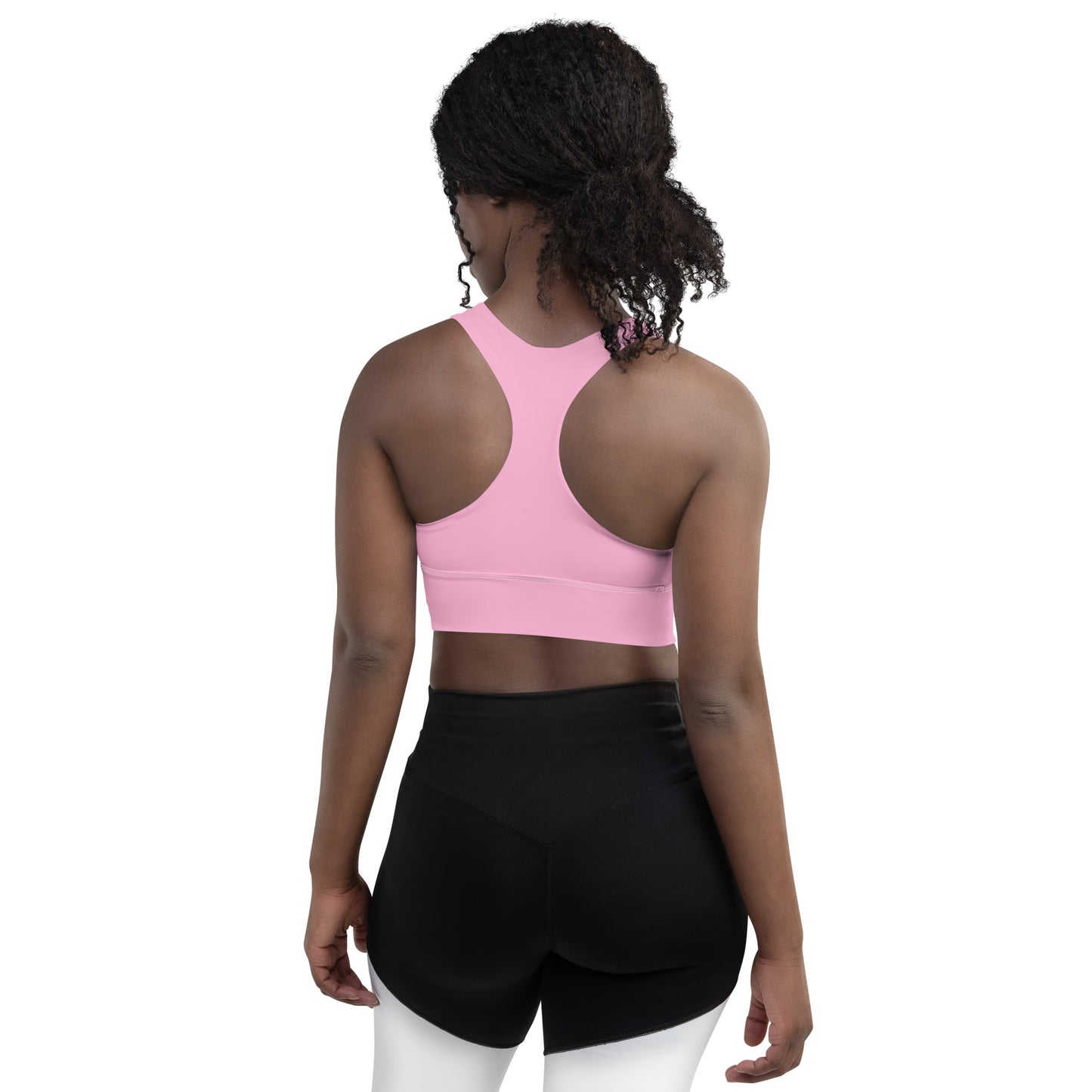 CS0027 - 02011 - LOVE2SKI Longline sports bra (Matching Pink)