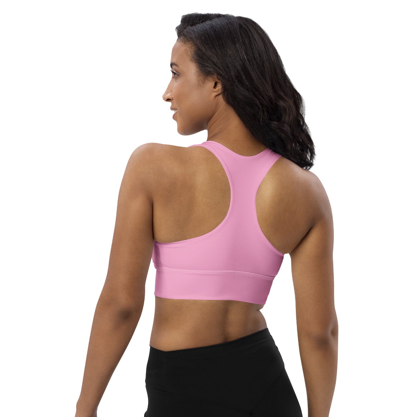 CS0027 - 02011 - LOVE2SKI Longline sports bra (Matching Pink)