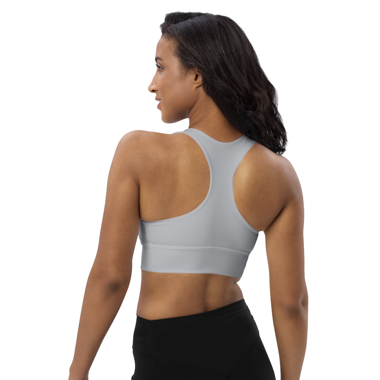 CS0027 - 02011 - LOVE2SKI Longline sports bra (Matching Grey)