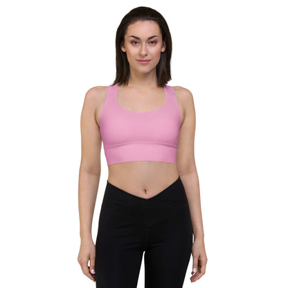 CS0027 - 02011 - LOVE2SKI Longline sports bra (Matching Pink)